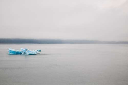 Floating Iceberg – Tracy Arm Glacier In Alaska