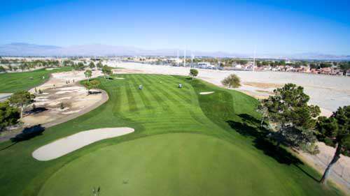 Golf Carts on Golf Course In Las Vegas