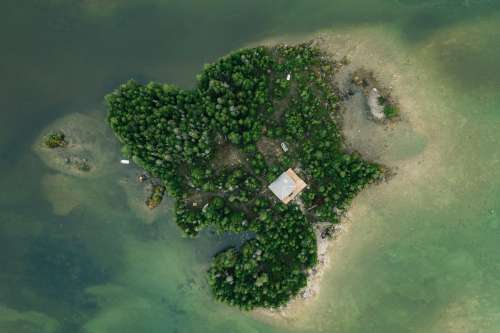 Isolated Island Home From Home Photo
