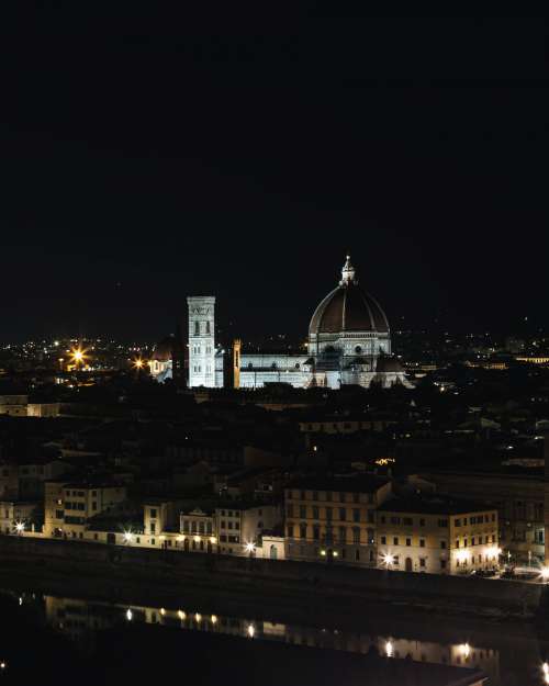Cathedral Of Santa Maria Del Fiore At Night Photo