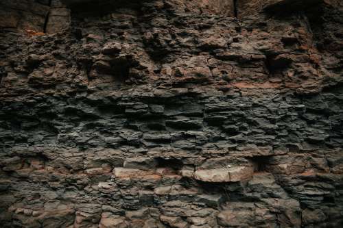 Landscape Dry Rough Rock Face Texture Photo