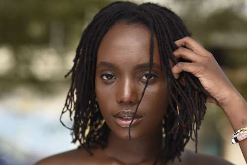 people, woman, girl, beauty, ebony, black skin, style, facial expression, pretty girl, nice, fashion, mannequin, model, pose, hairstyle, haircut, braids, rasta, locks, look