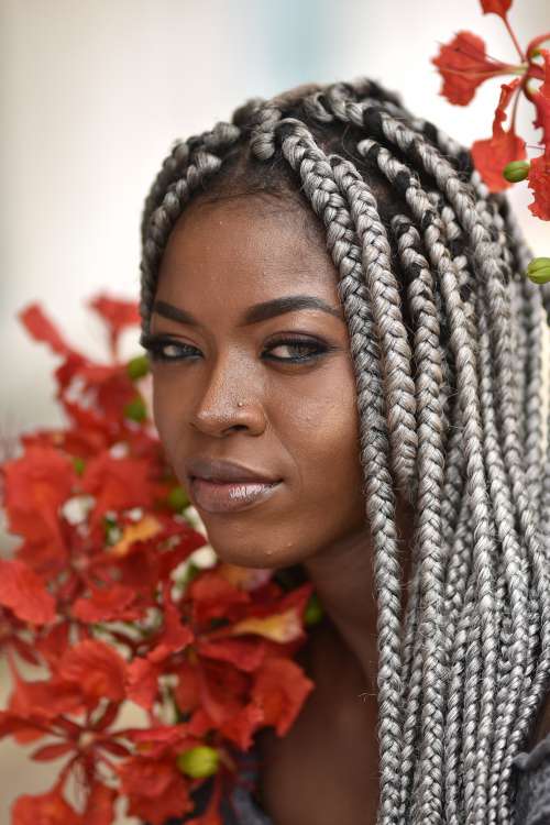 woman, people, fashion, pretty girl, mannequin, model, facial expression, dreadlocks, smile, beauty, braids, rasta, hairstyle, haircut, look, makeup, aesthetics
