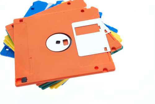 Floppy Disks Stack Free Photo