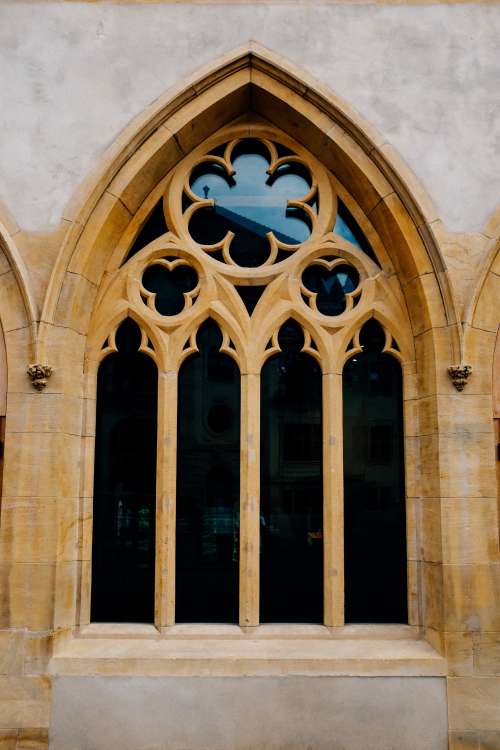 Elaborate Designed Church Window Photo
