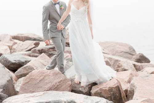 Husband And Wife On The Rocks Photo