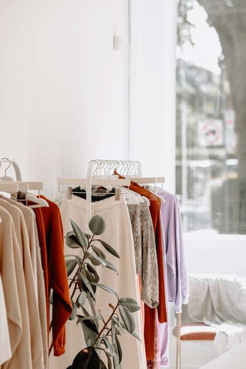 Minimal Clothing Store Interior Photo