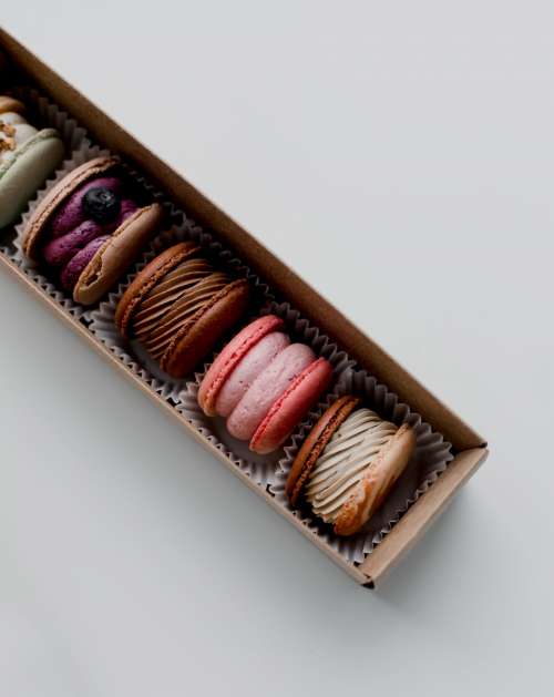 Some Beautifully Packaged Macarons Photo