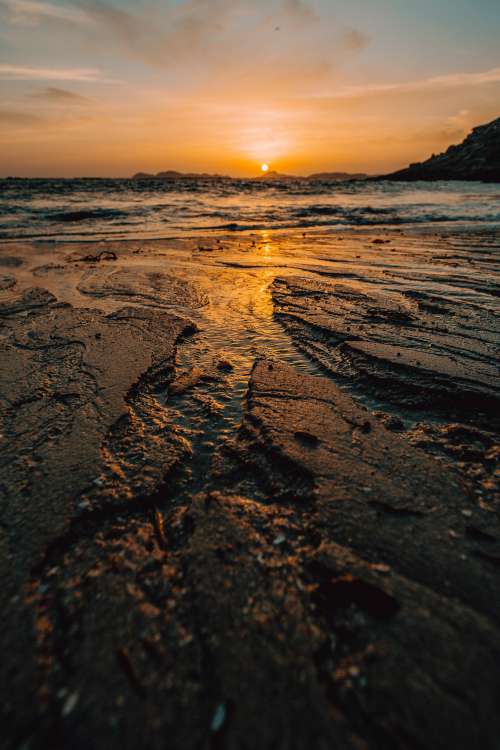 Sunset On The Island Beach Photo