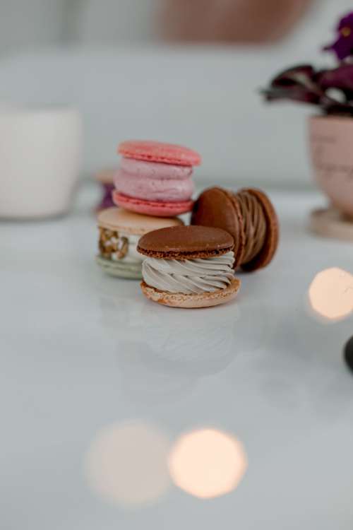 Light Leaks And Colorful Macarons Photo