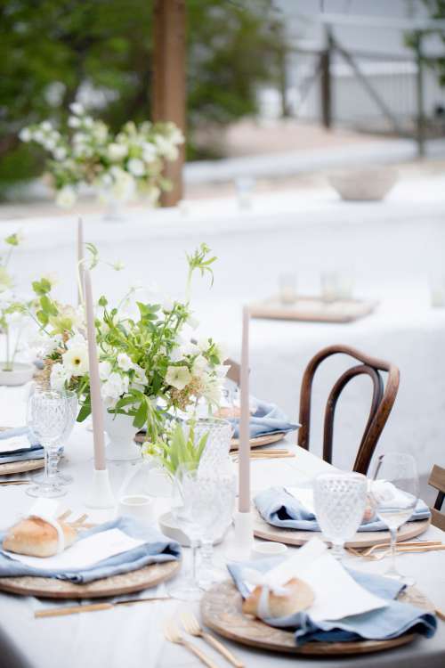 A Detailed Wedding Table Setting Photo