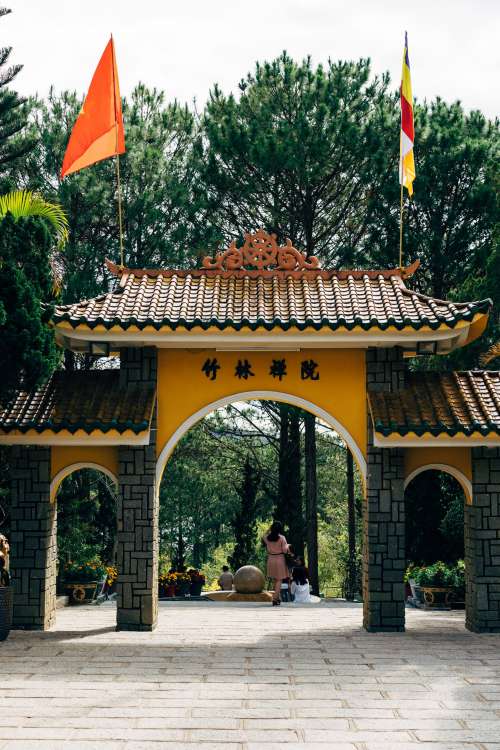 Detailed Chinese Gateway Photo