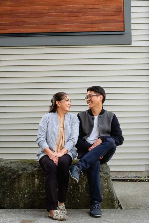 Portrait Of Couple Looking Lovingly At Each Other Photo