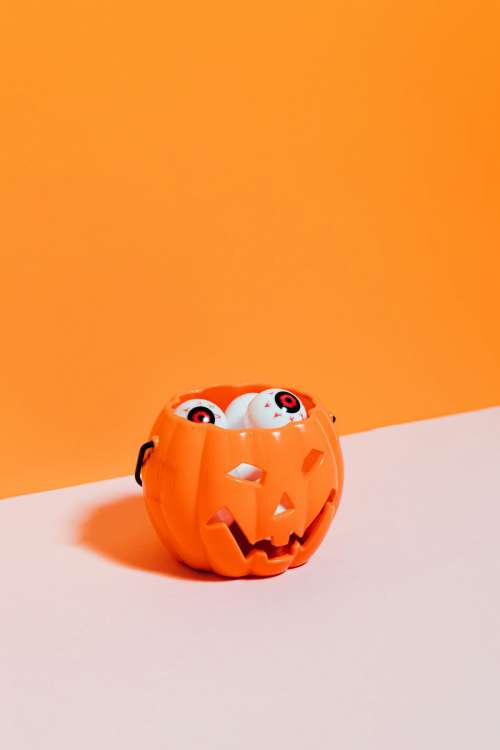 Halloween objects with negative space