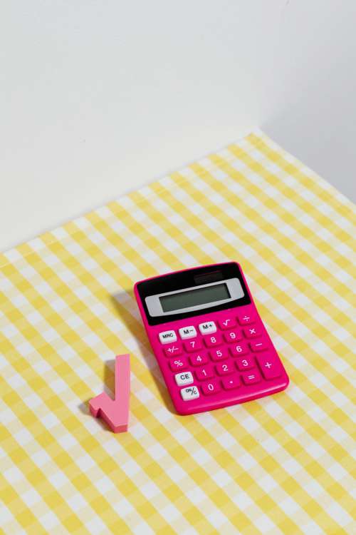 School accessories at abstract background