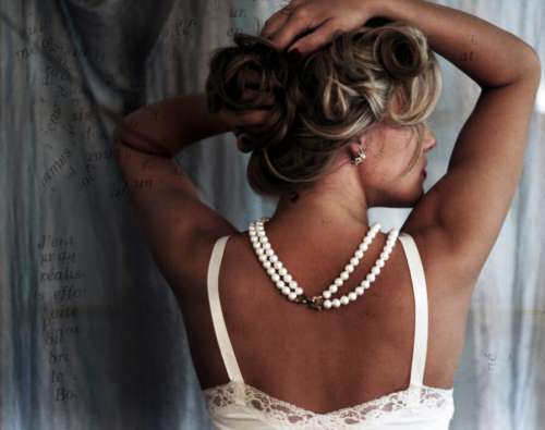 Woman Pearls Free Photo