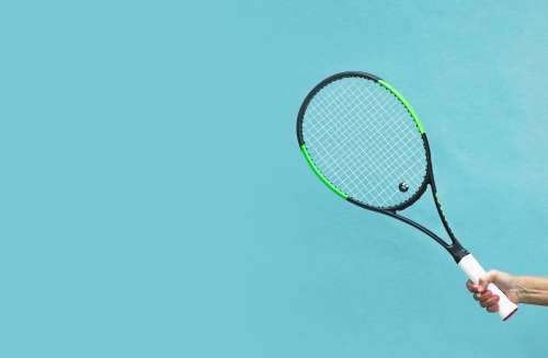 Tennis Racket Ready To Play Photo