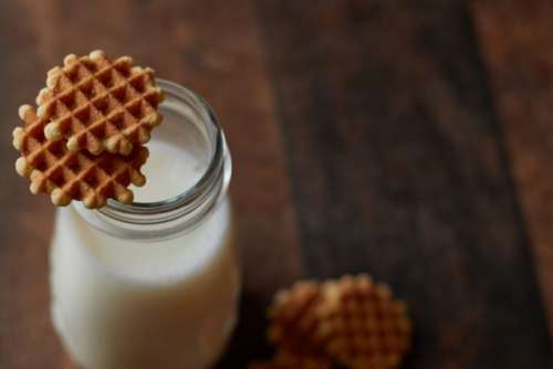 Waffle Cookies Snack Free Photo