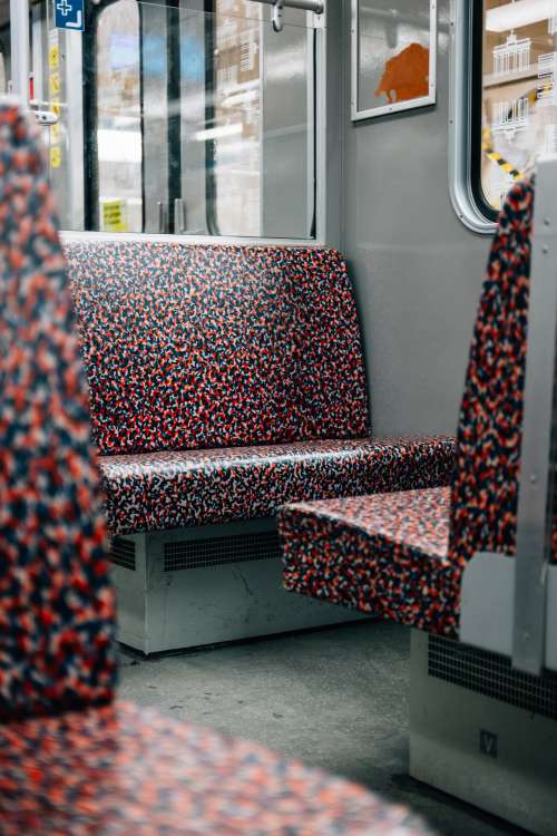 Vinyl Seats On Public Transit Photo