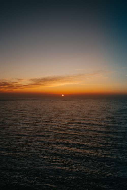 Sunset On Open Water Photo