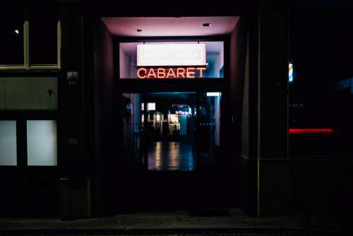 Neon Cabaret Sign Photo