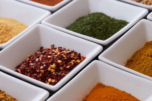 Colorful Spices Background Free Photo