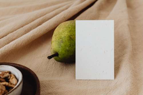 Maracuya & Pear -  stock photos for mockups - business card - flyer