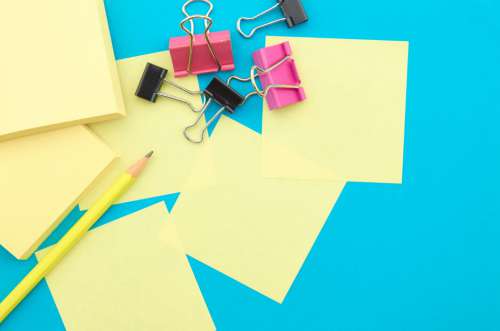 Office Supplies Background Free Photo
