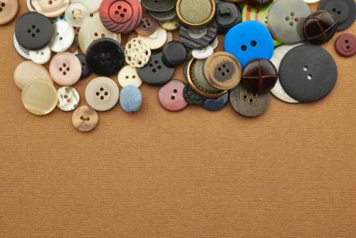 Sewing Buttons Background Free Photo