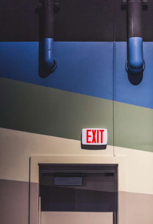 Exit Sign Door Free Photo