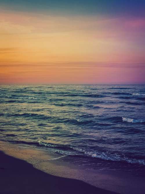 Colorful Beach Sunset