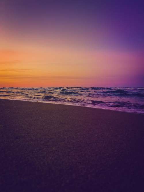 Colorful Beach Sunset