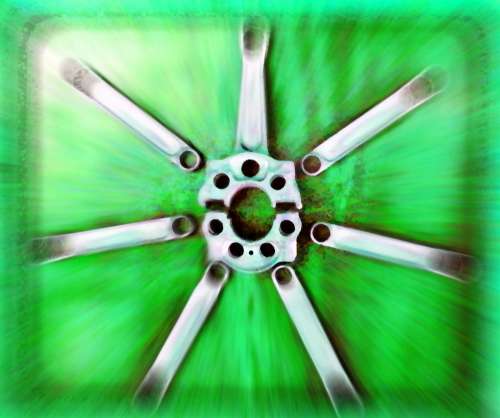 Abstract Pattern On Green