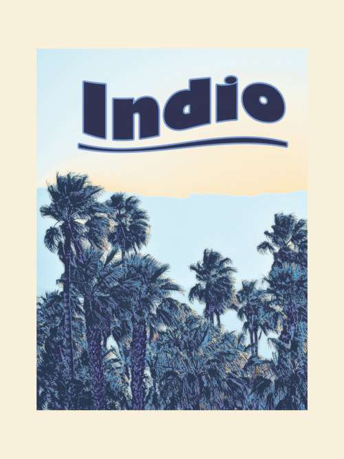 Indio Travel Poster