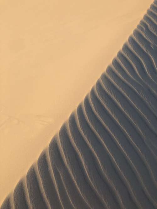 Two Different Textures Of Sand Photo