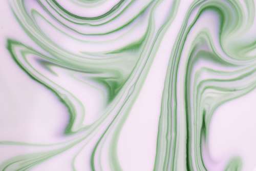 Abstract Image Of Lime Green And Pink Marbling Photo