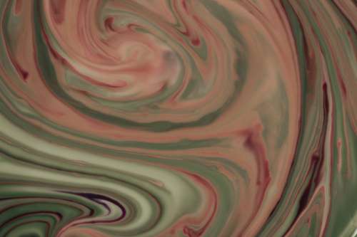 Abstract Photo Of Orange And Green Marbling Photo