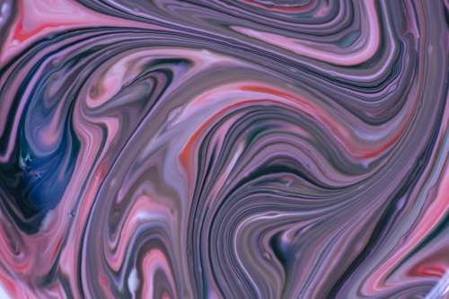 Marbling Of Vibrant Pink And Purple Colors Photo