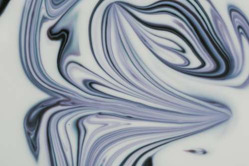 Abstract Image Of Purple And Blue Marbling Color Photo