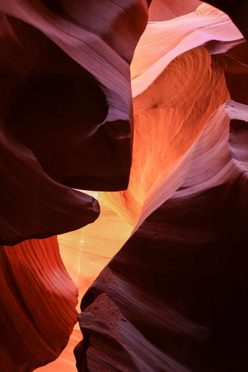 In The Middle Of Antelope Canyon Photo