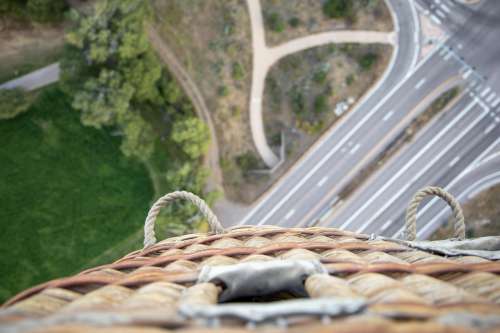 Looking Down From Hot Air Balloon Photo