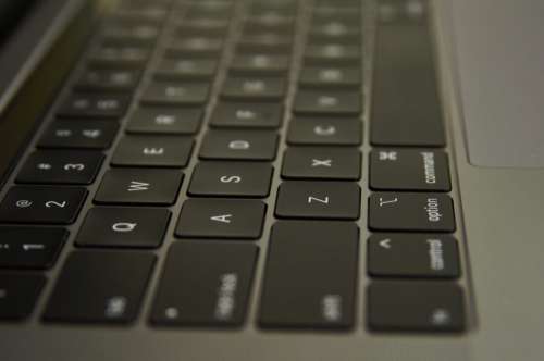 Laptop Keyboard Close