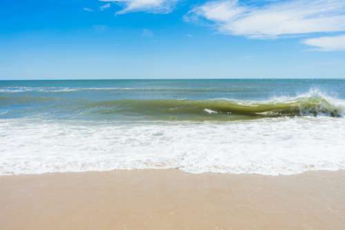 Beach Sand Waves Free Photo