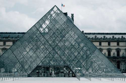 Glass Pyramid Entrance Of The Louvre Photo