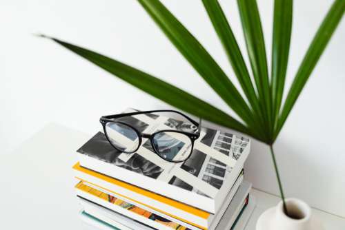 Books - Corrective Glasses - Flowers