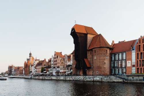 Beautiful architecture of the old town in Gdansk - Poland