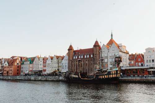 Beautiful architecture of the old town in Gdansk - Poland