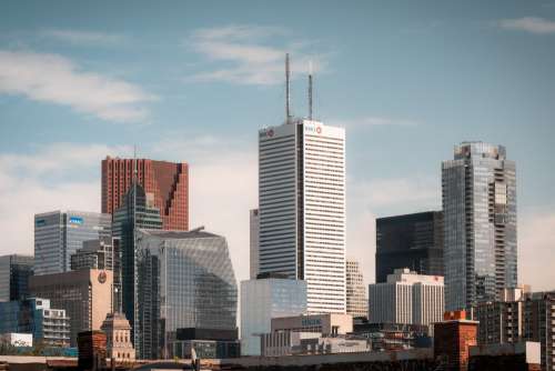 Cityscape Of Tall Buildings Photo