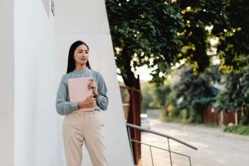 Young Asian Woman At Office