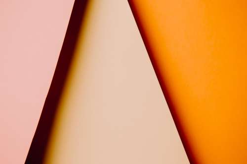 Abstract Image Of Three Triangles Of Color Photo